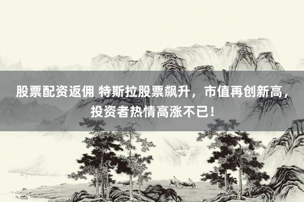 股票配资返佣 特斯拉股票飙升，市值再创新高，投资者热情高涨不已！