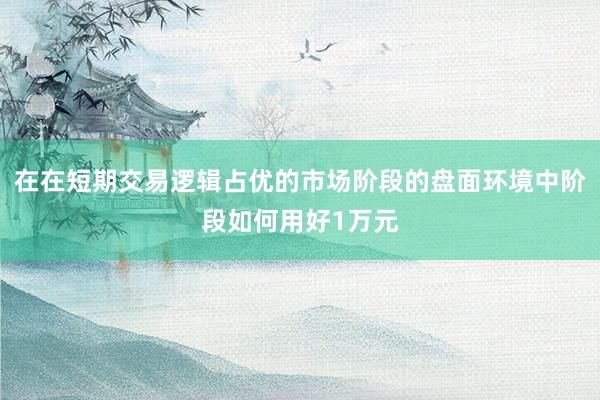 在在短期交易逻辑占优的市场阶段的盘面环境中阶段如何用好1万元