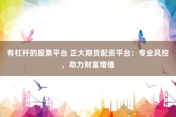 有杠杆的股票平台 正大期货配资平台：专业风控，助力财富增值